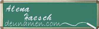 Alena Haesch Visitenkarte